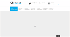 Desktop Screenshot of cannonroofing.com