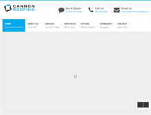 Tablet Screenshot of cannonroofing.com